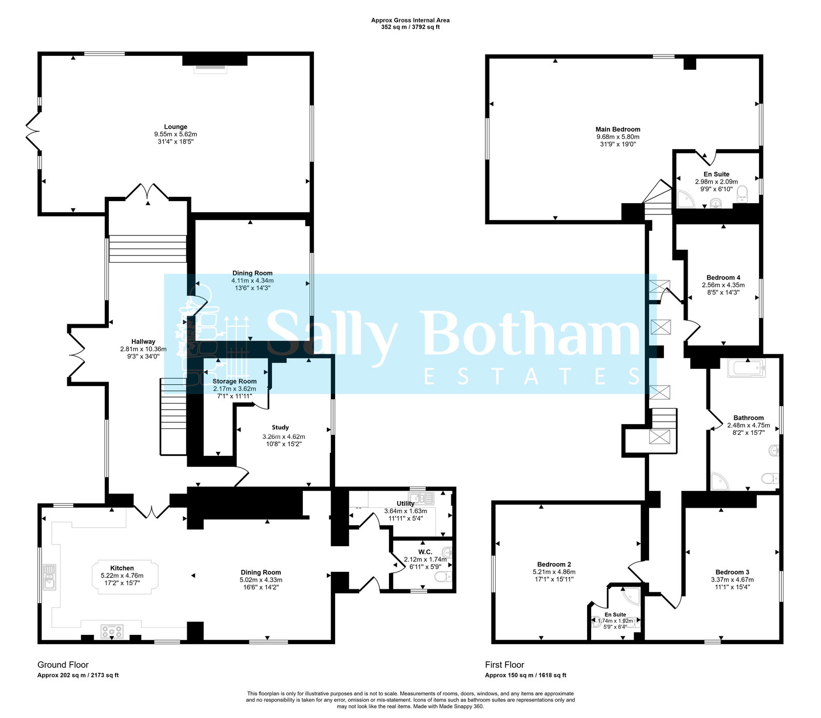 Floorplan for Walton Back Lane, Walton, S42 7LW