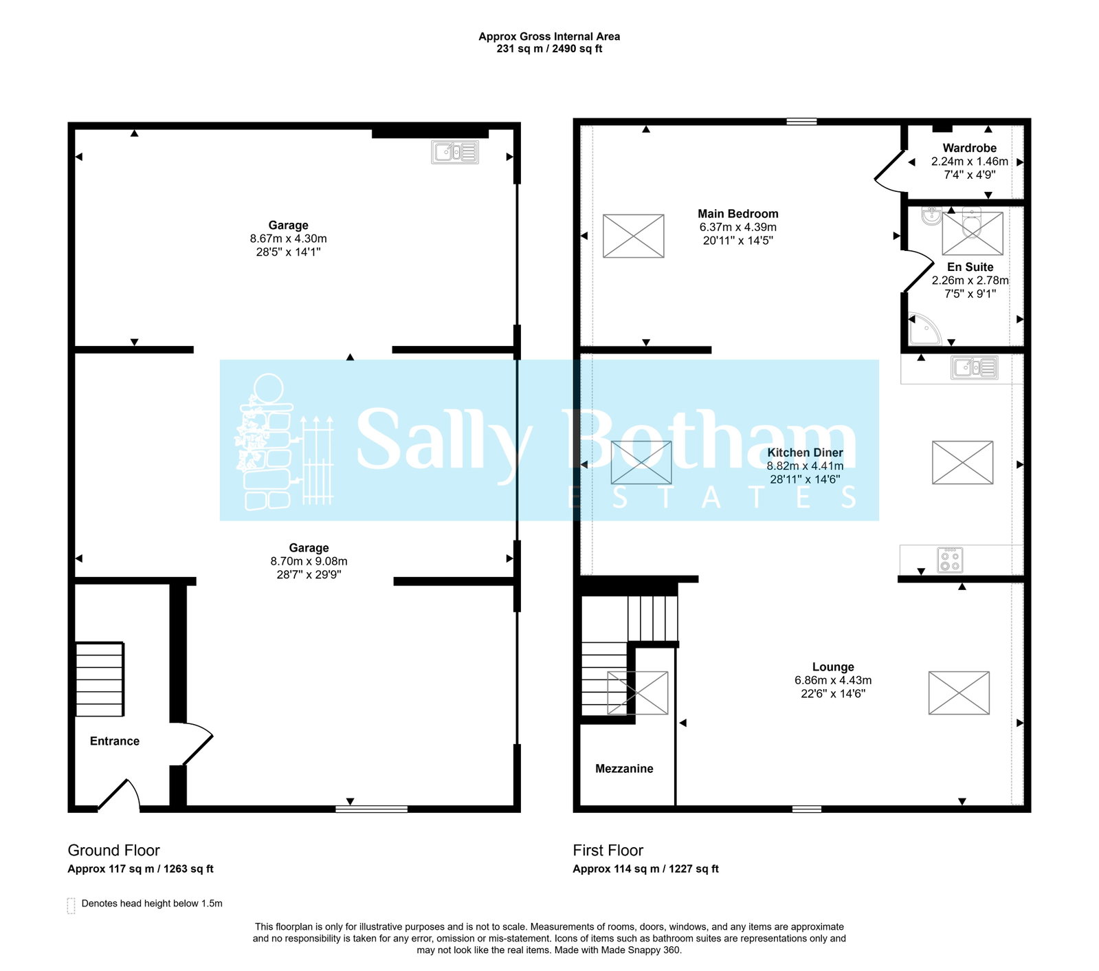 Floorplan for Walton Back Lane, Walton, S42 7LW