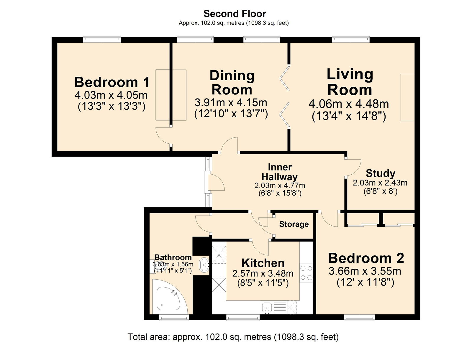 Floorplan for Rutland Street, Matlock, DE4 3GN