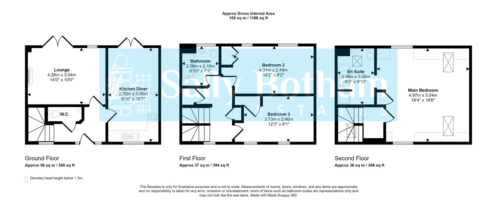 Floorplan for Morledge, Matlock. DE4 3SB