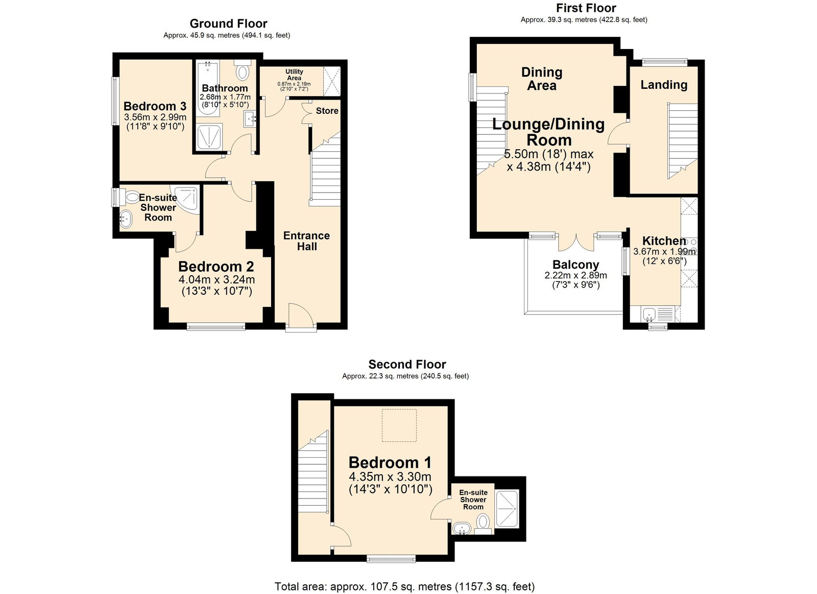 Floorplan for Jackson Road, Matlock. DE4 3JQ