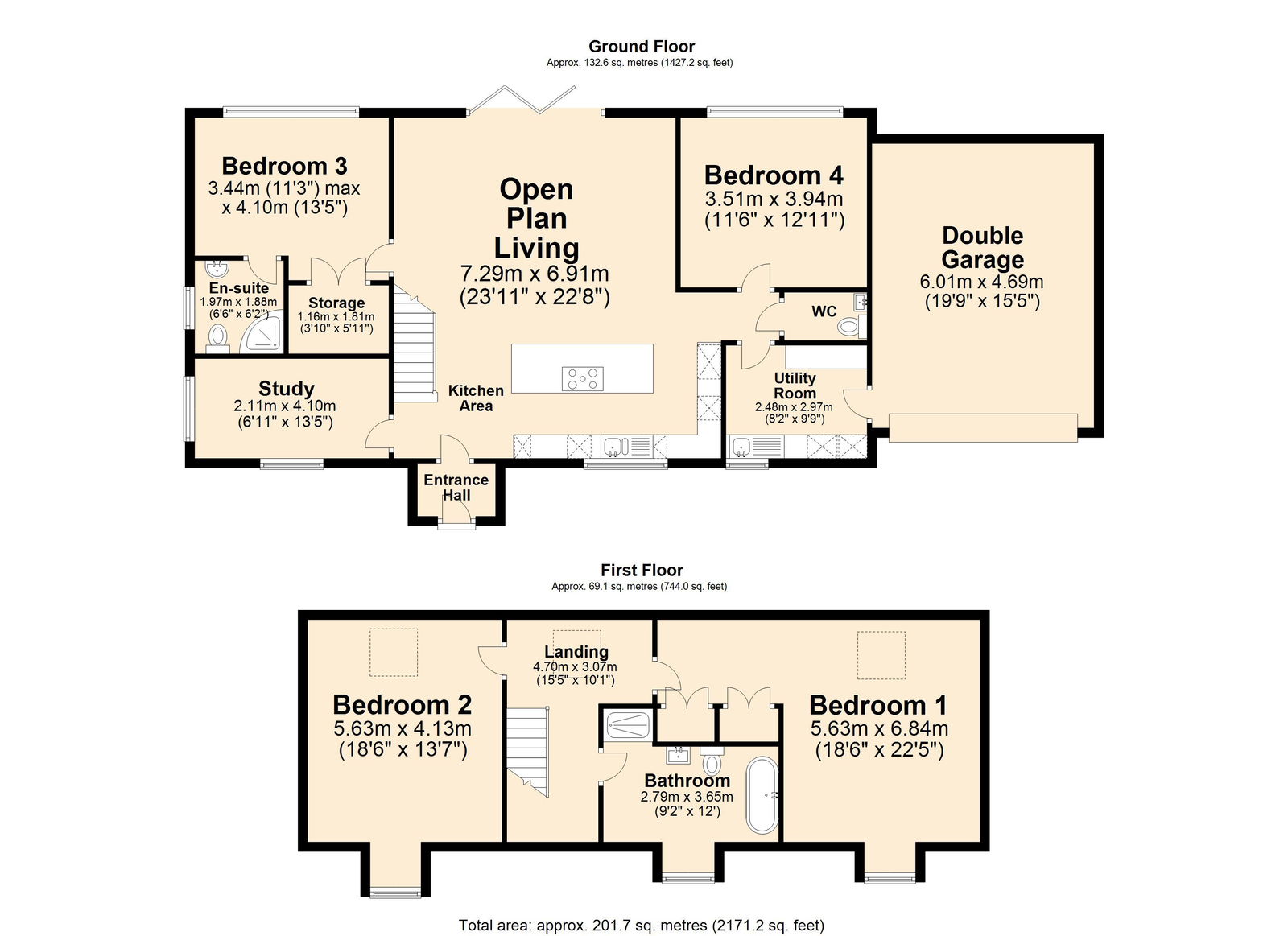 Floorplan for Central Drive, Chesterfield, S42 6QJ