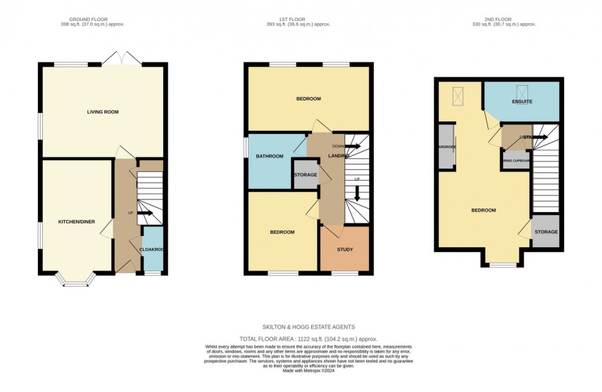 Floorplan for Cartmel Road, Daventry, NN11 2PP