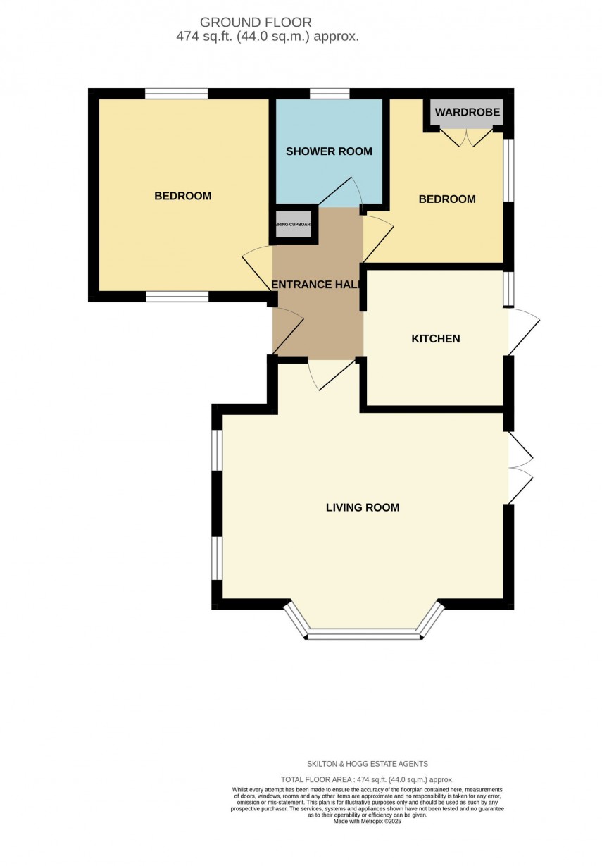 Floorplan for Hillary Close, Daventry, NN11 0SN