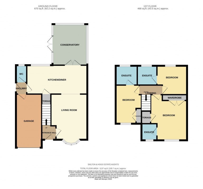 Floorplan for Gainsborough Way, Daventry, NN11 0GE
