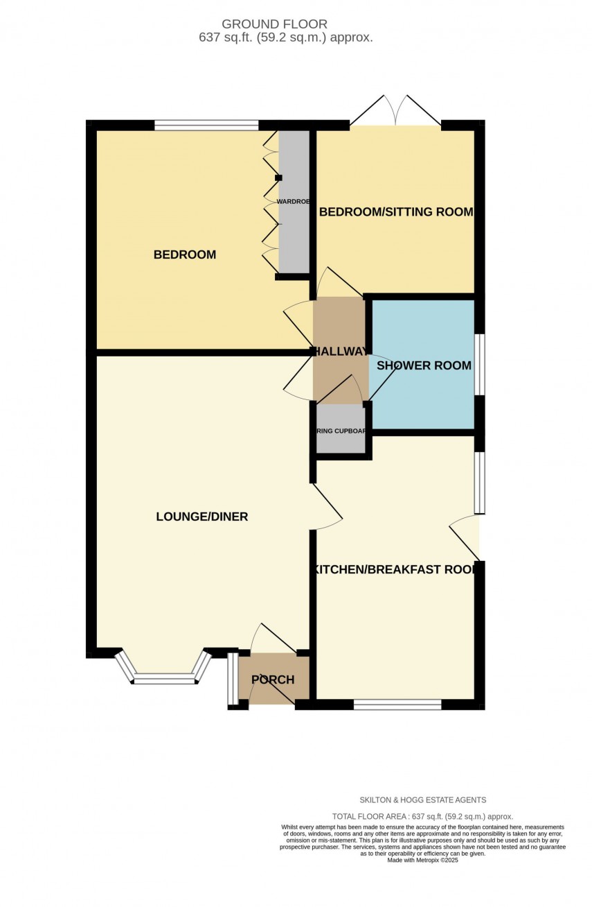 Floorplan for Cox's Close, Long Buckby, Northamptonshire, NN6 7GH