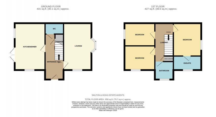 Floorplan for Mallow Way, Daventry, NN11 4WD