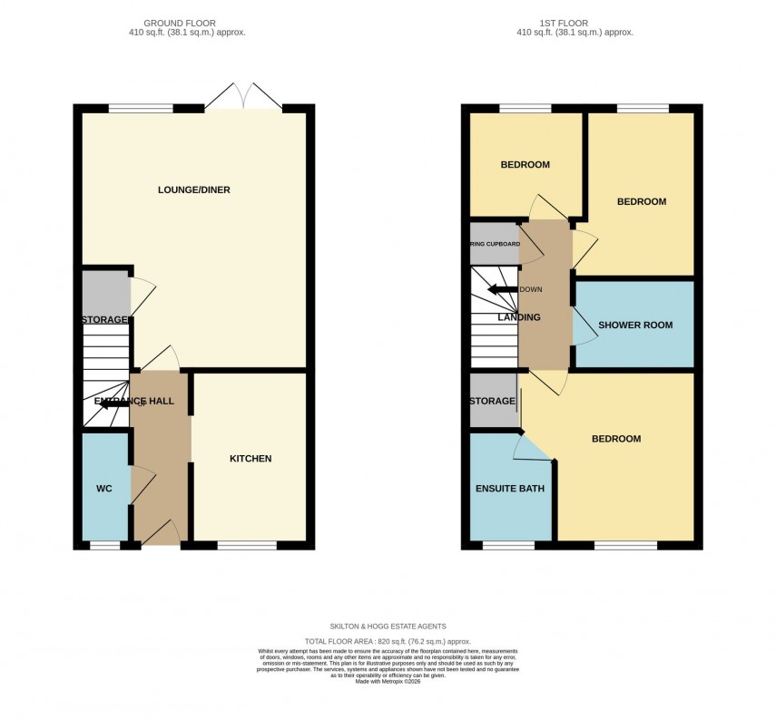 Floorplan for Nursery Close, Daventry, NN11 9AF