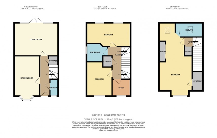 Floorplan for Walsingham Drive, Daventry, NN11 2LE