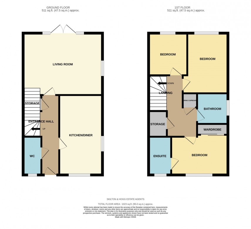 Floorplan for Deerhurst Road, Daventry, NN11 2PS