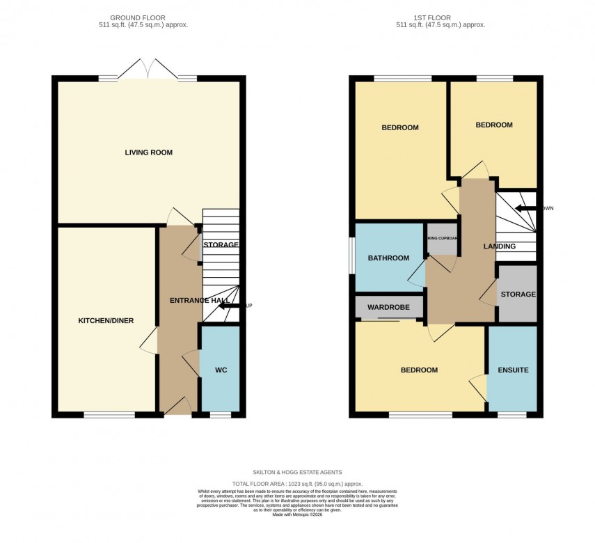 Floorplan for Cartmel Road, Daventry, NN11 2NY
