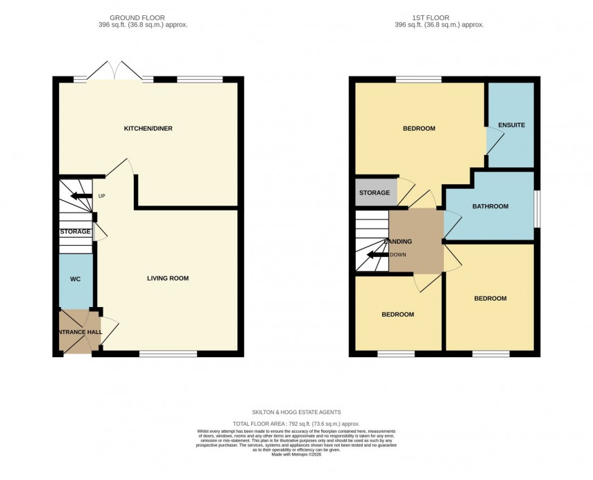 Floorplan for Chamomile Way, Daventry, NN11 4WA