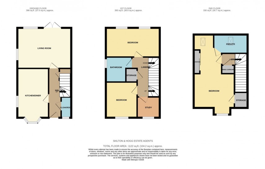 Floorplan for Cartmel Road, Daventry, NN11 2PP