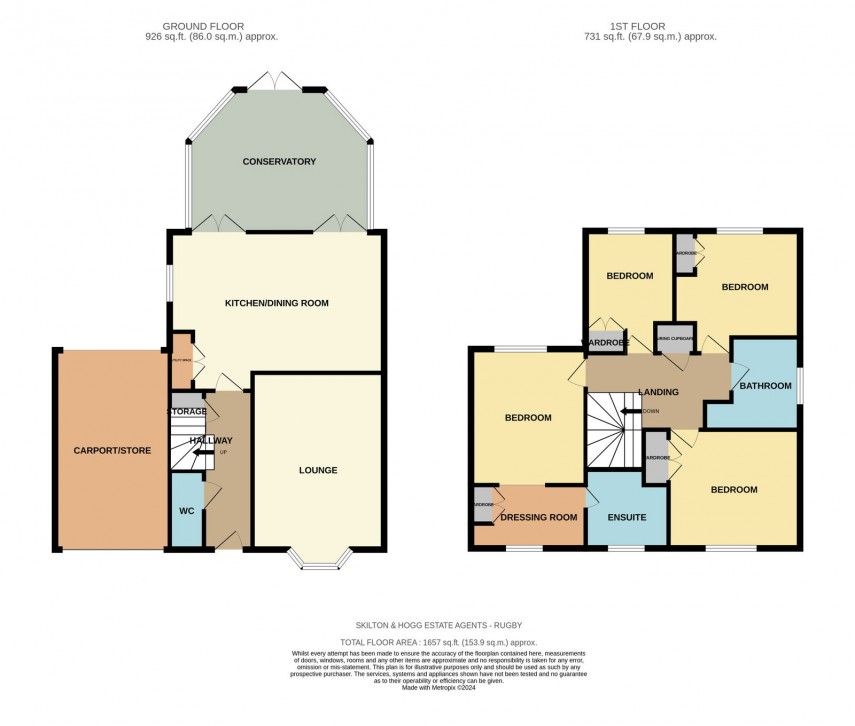 Floorplan for Buchanan Road, Rugby, CV22 6AZ