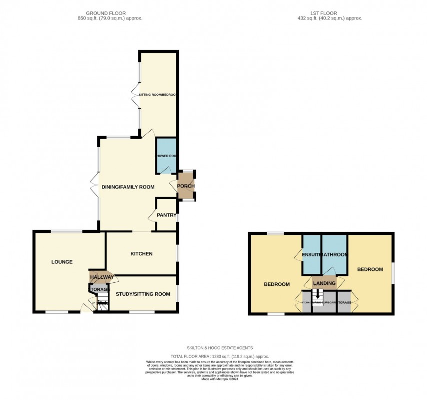 Floorplan for The Heath, Dunchurch, Warwickshire