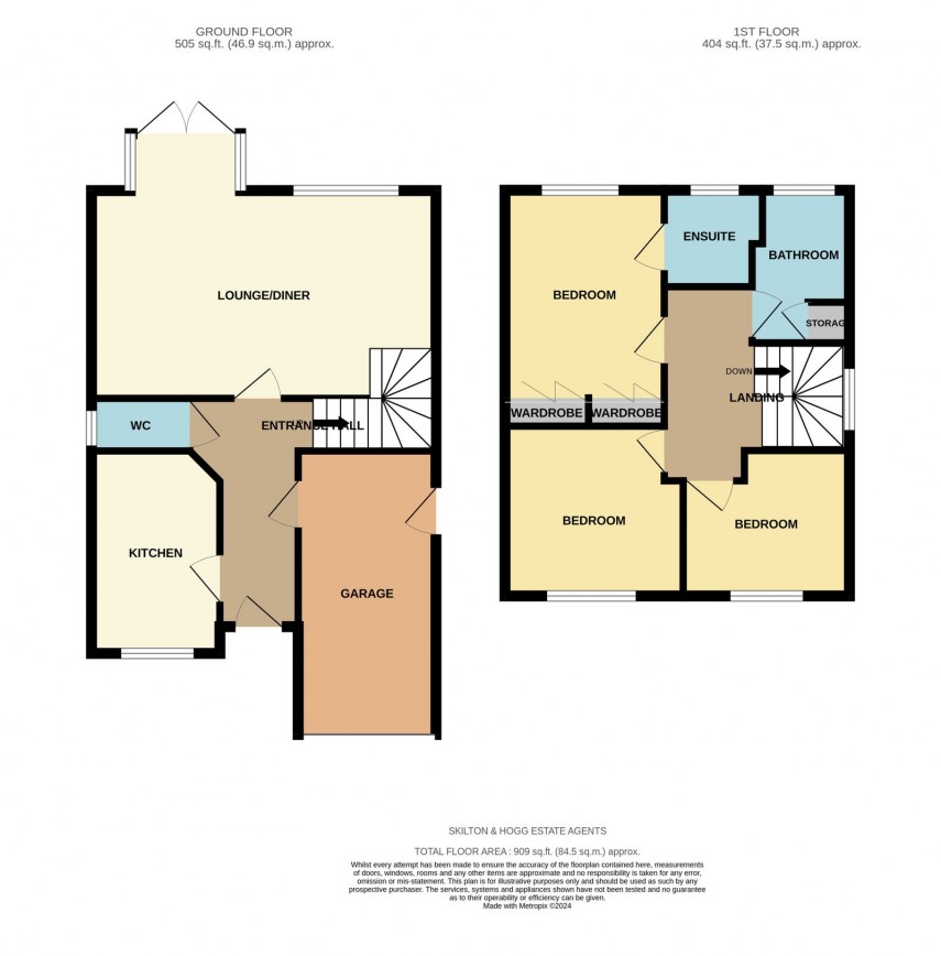 Floorplan for Burton Close, Daventry, NN11 0TX