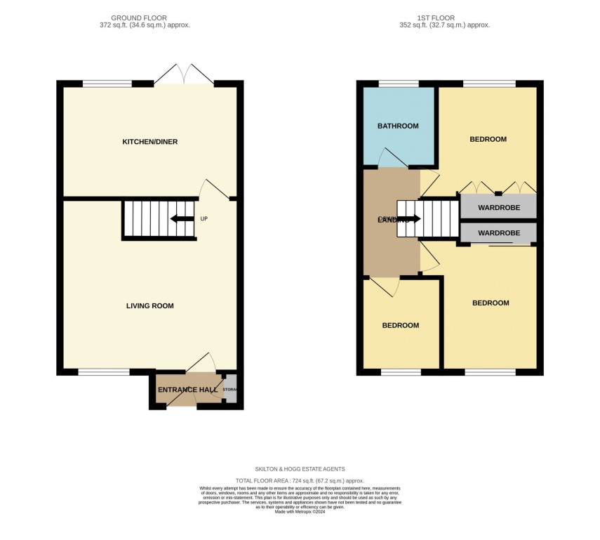 Floorplan for Balliol Road, Daventry, NN11 4RE