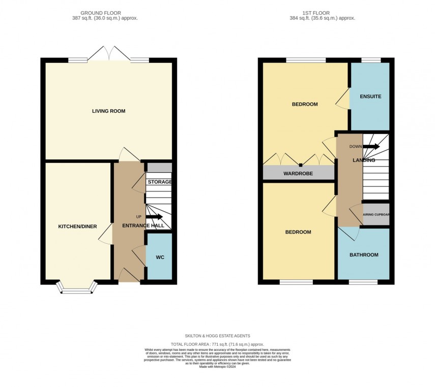 Floorplan for Merevale Close, Daventry, NN11 2PU