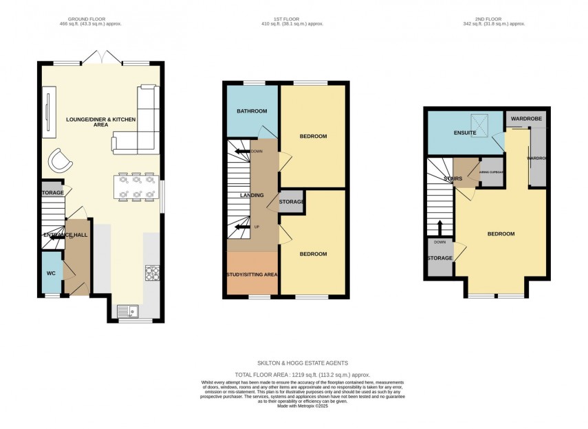 Floorplan for Coombe Close, Daventry, NN11 2PW