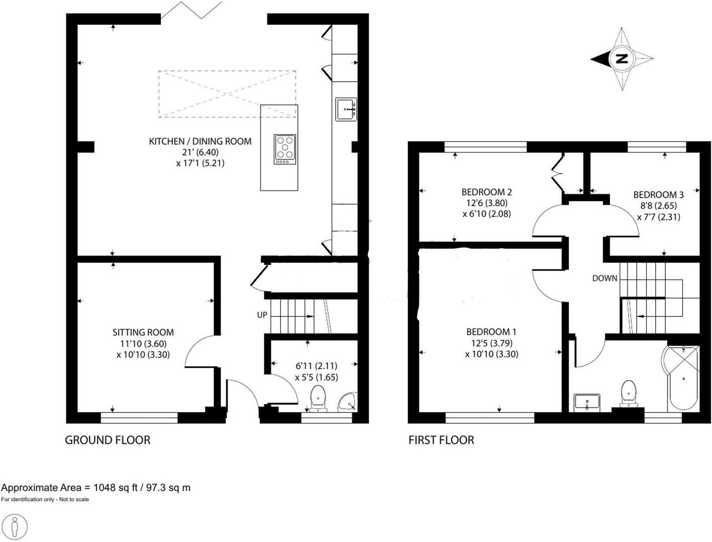 Floorplan for Westward Close, Bosham, Chichester