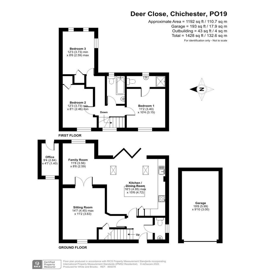 Floorplan for Deer Close, Chichester