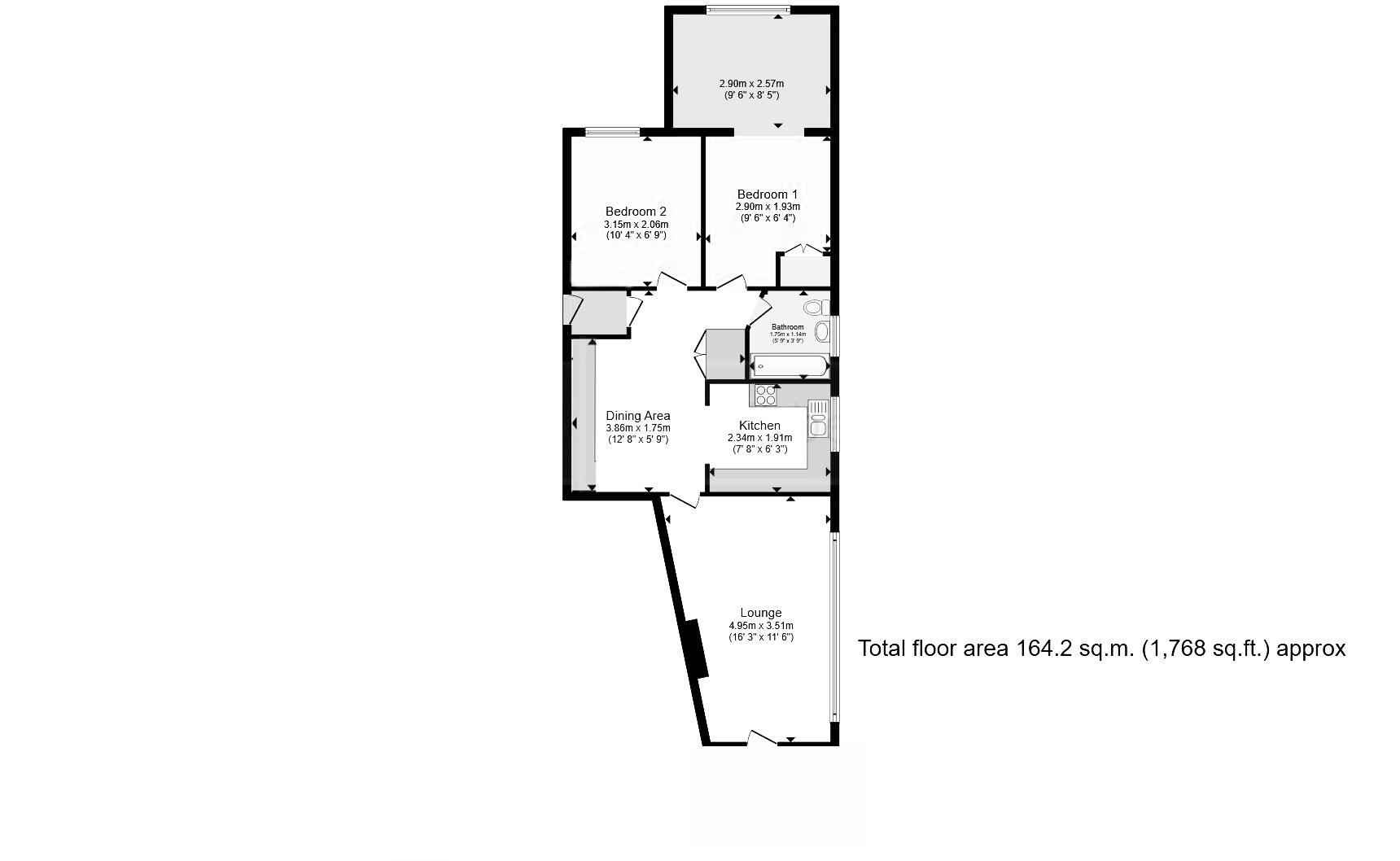 Floorplan for Selsmore Road, Hayling Island