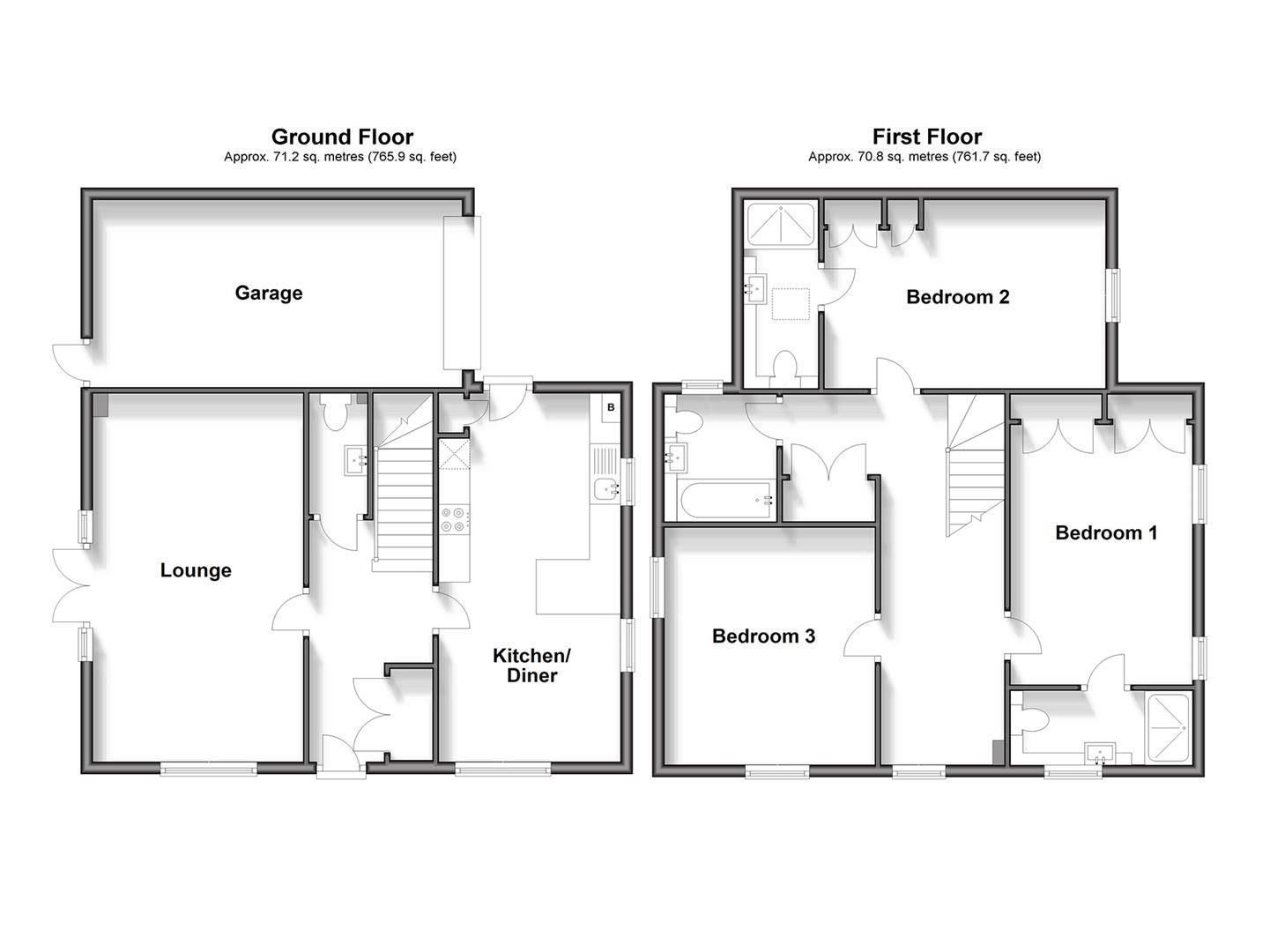 Floorplan for Brook Meadows, Hambrook, Chichester