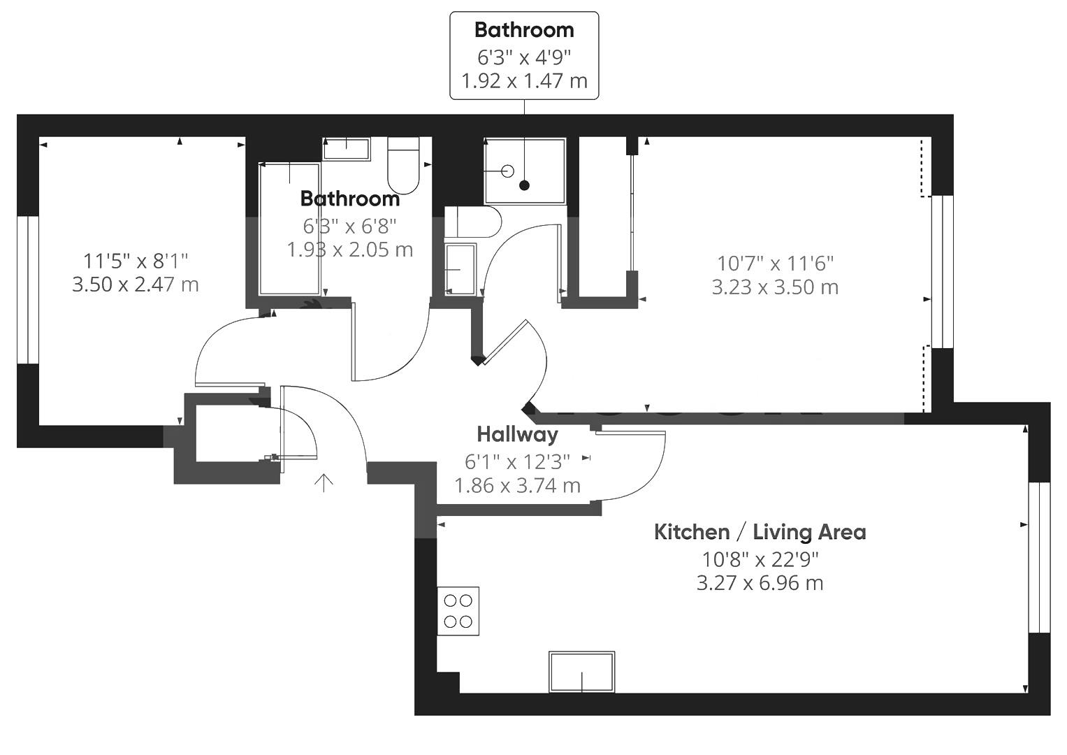 Floorplan for St. Bartholomews Close, Chichester