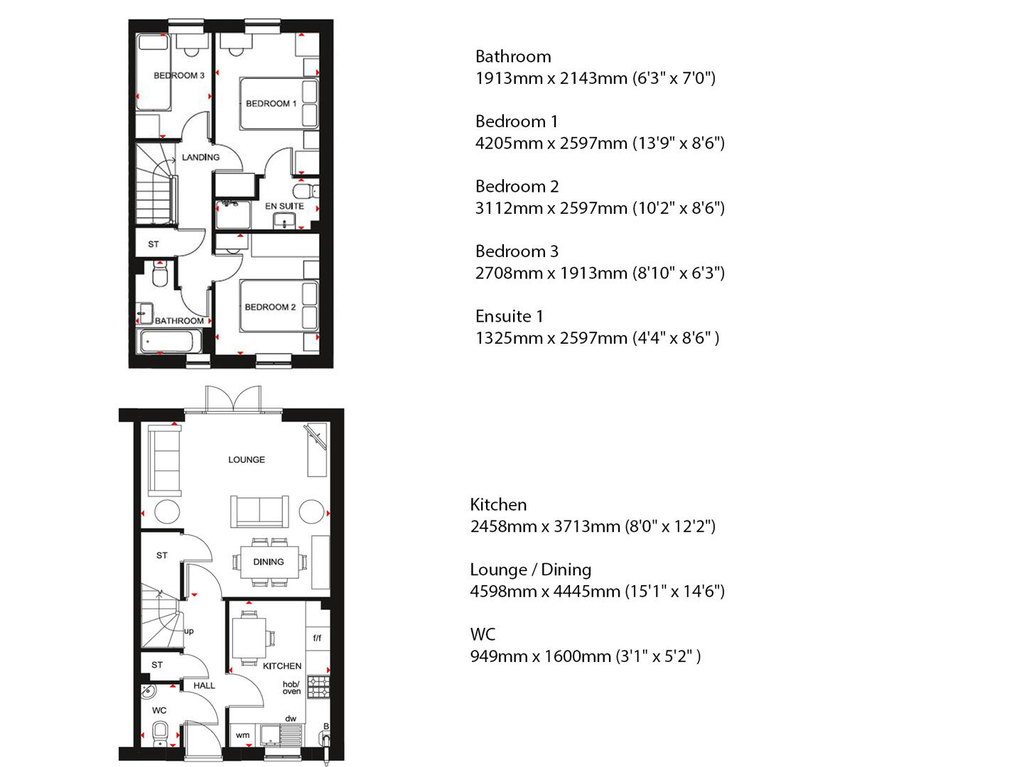 Floorplan for Main Road, Bosham