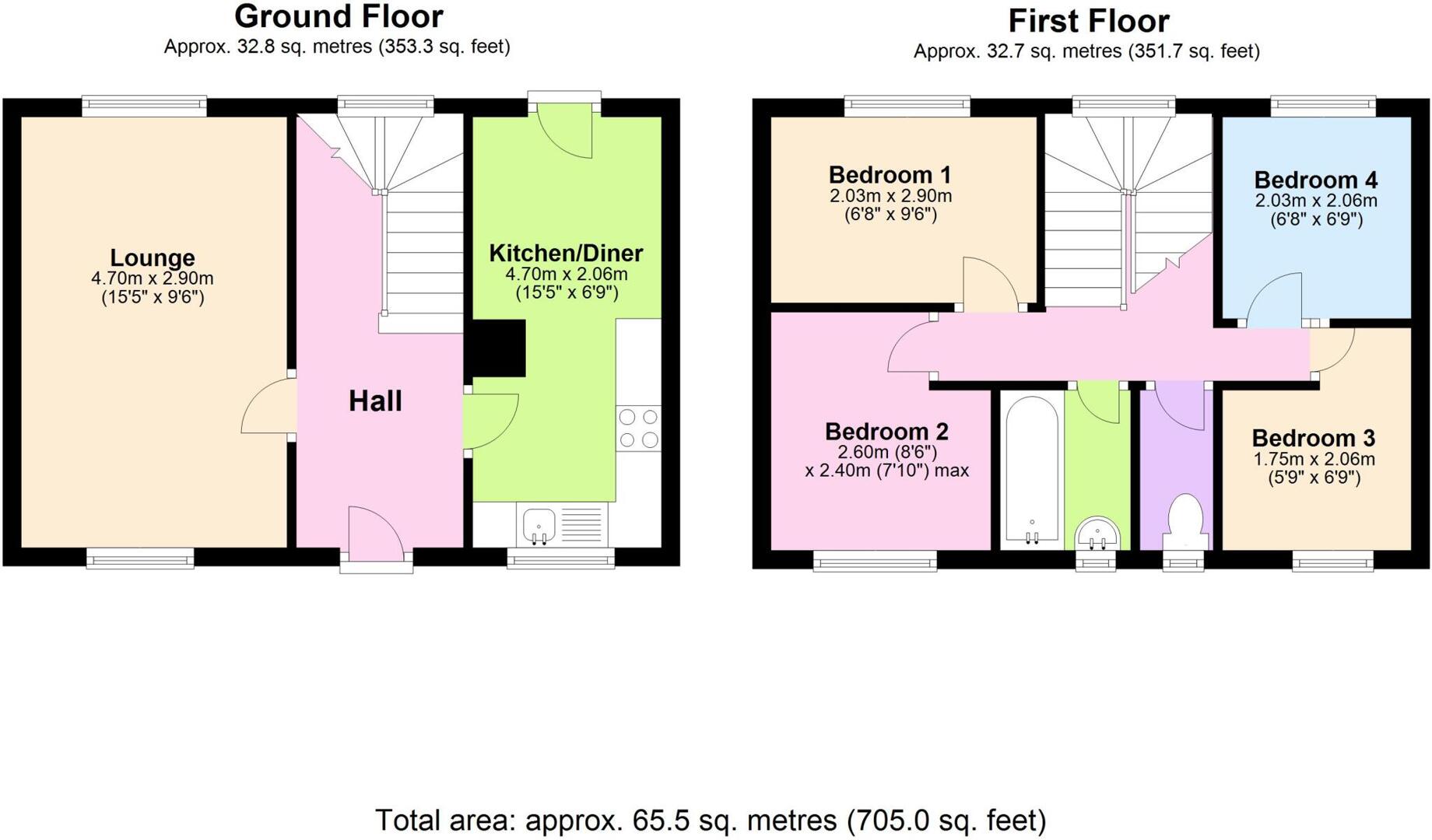 Floorplan for Barnfield Drive, Chichester
