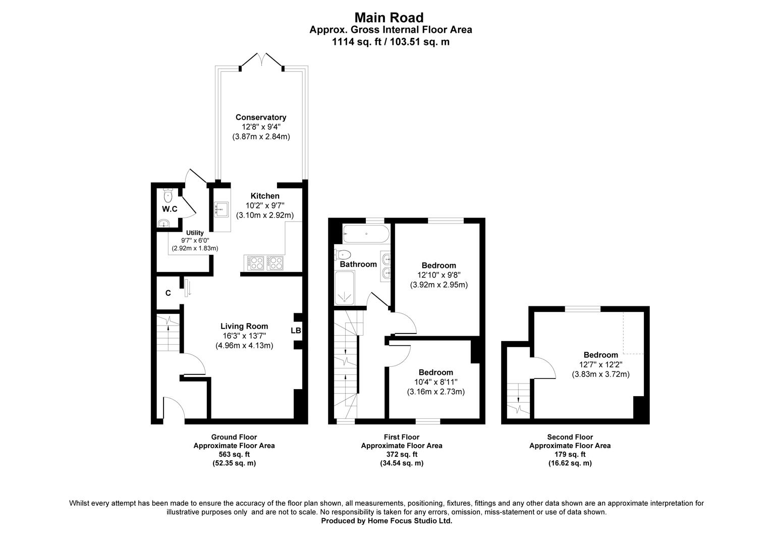 Floorplan for Main Road, Nutbourne, Chichester