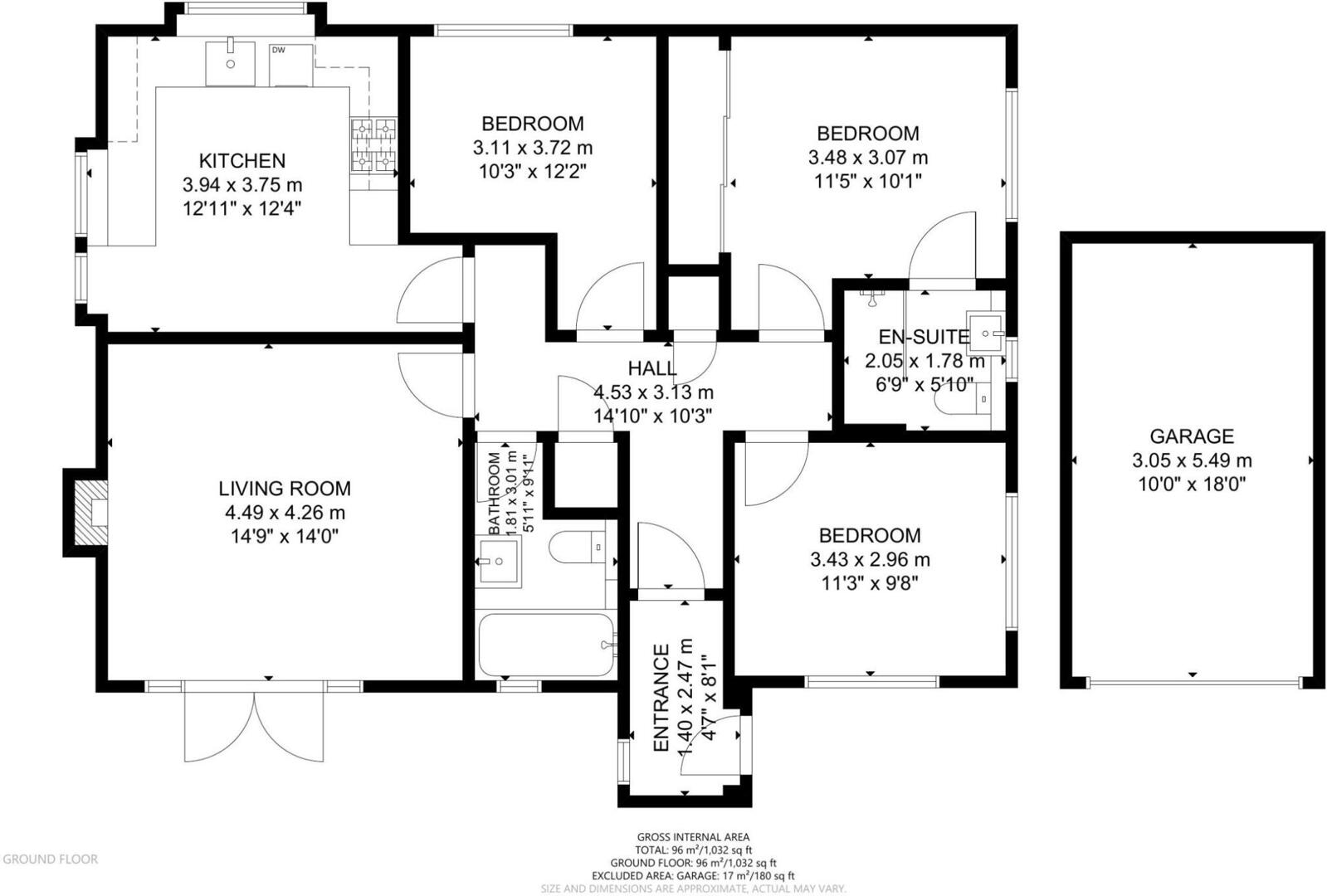 Floorplan for Main Road, Nutbourne, Chichester
