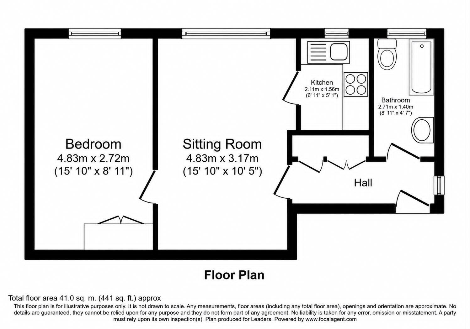 Floorplan for Whyke Road, Chichester