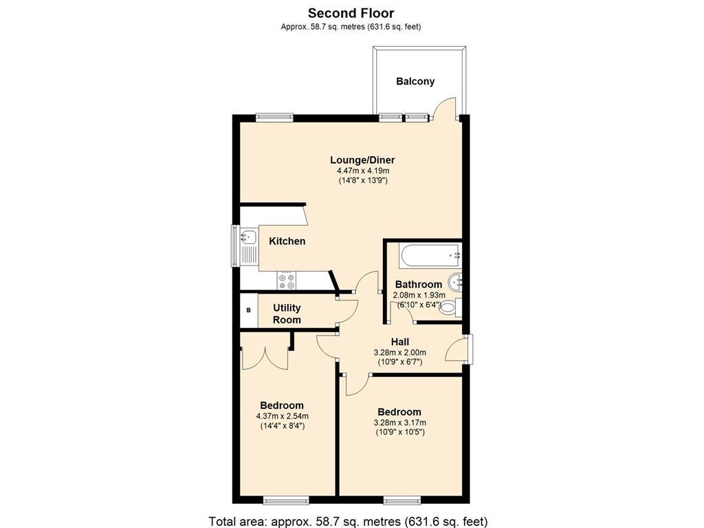 Floorplan for Burnt Ash, Tarling Road, E16