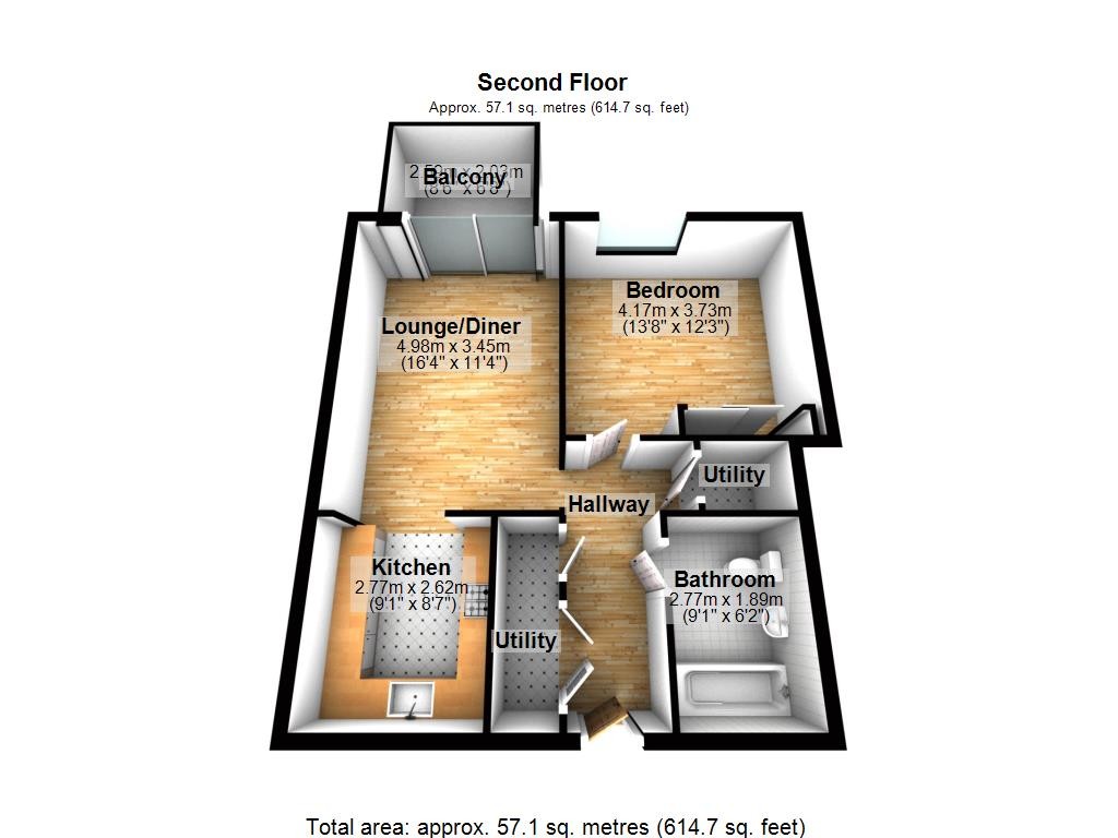 Floorplan for Meranti House, London, E1