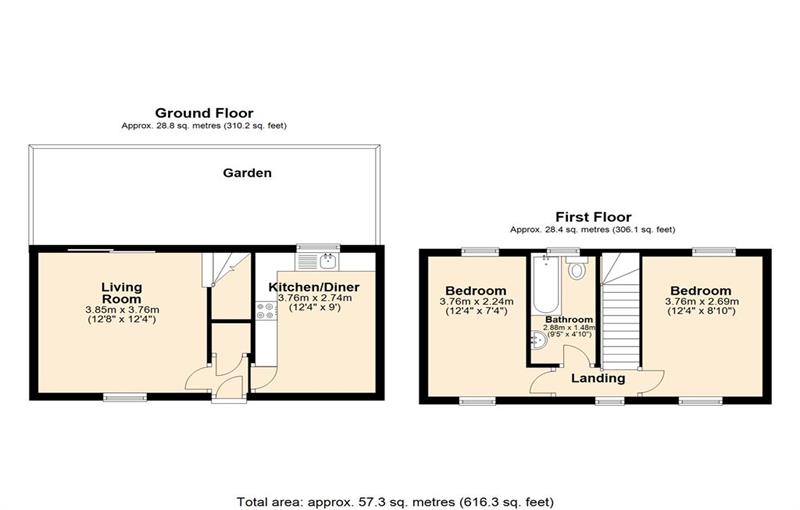Floorplan for Allhallows Road, E6