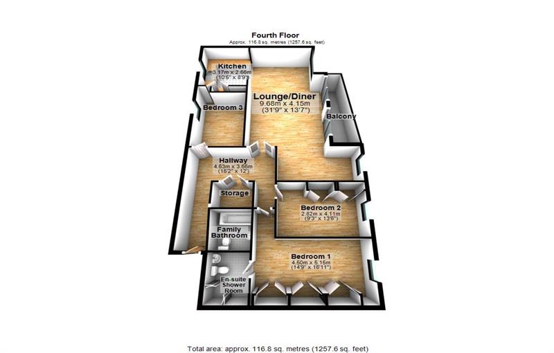 Floorplan for Inverness Mews, E16