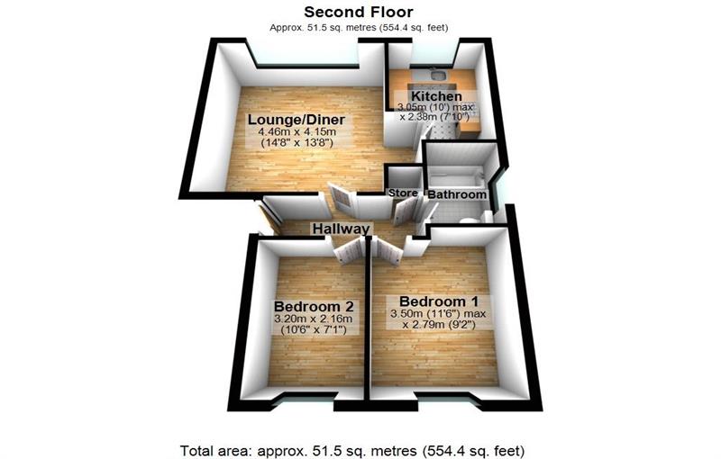 Floorplan for Felixstowe Court, E16