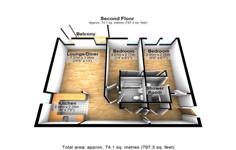 Floorplan for Hull Place, London, E16