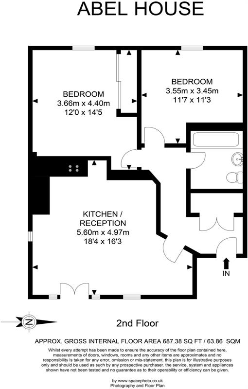 Floorplan for Abel House, SE18