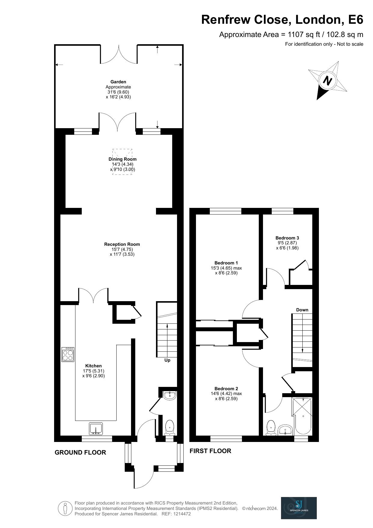 Floorplan for Renfrew Close, Beckton, E6