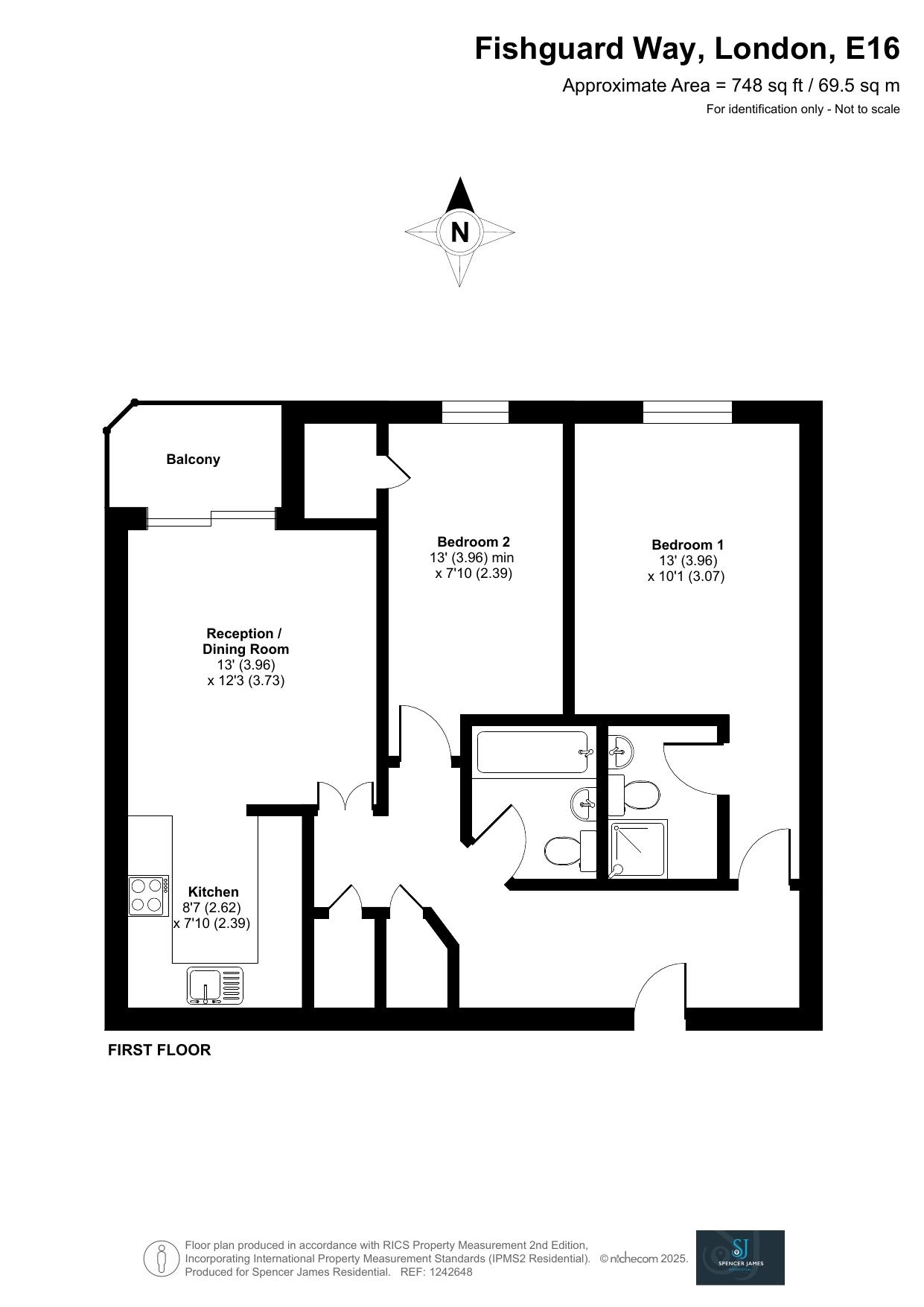 Floorplan for Fishguard Way, Galleons Lock, E16