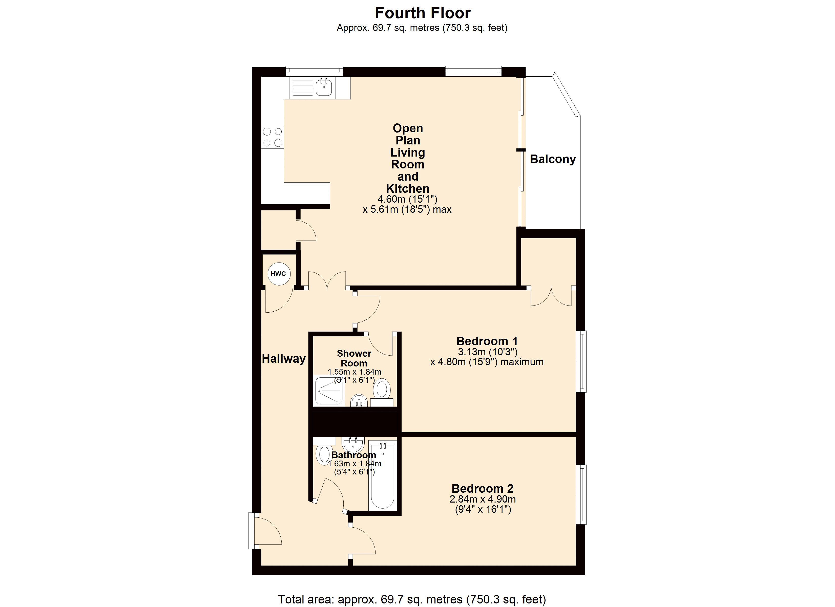 Floorplan for Inverness Mews, Galleons Lock, E16