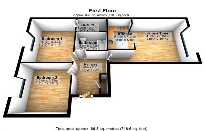 Floorplan for Swansea Court, Galleons Lock, E16