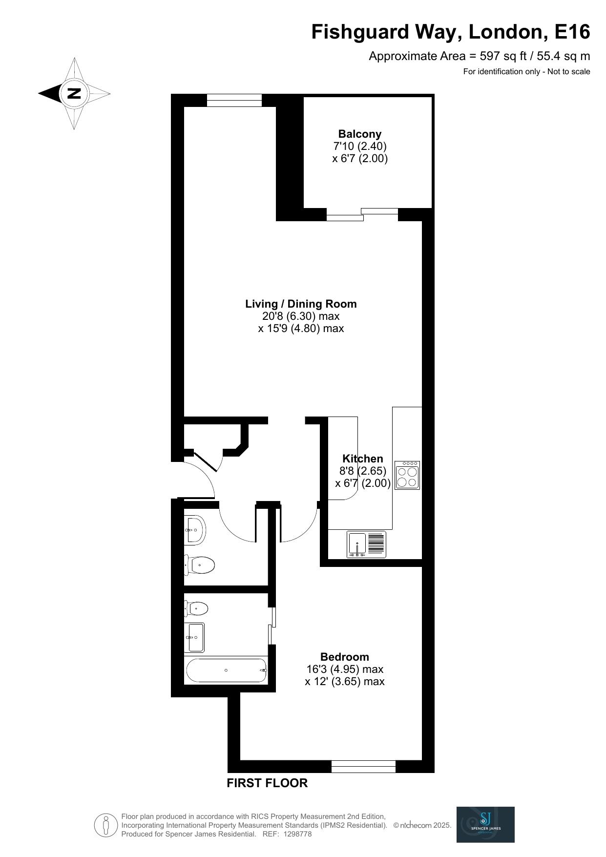 Floorplan for Fishguard Way, Galleons Lock, E16
