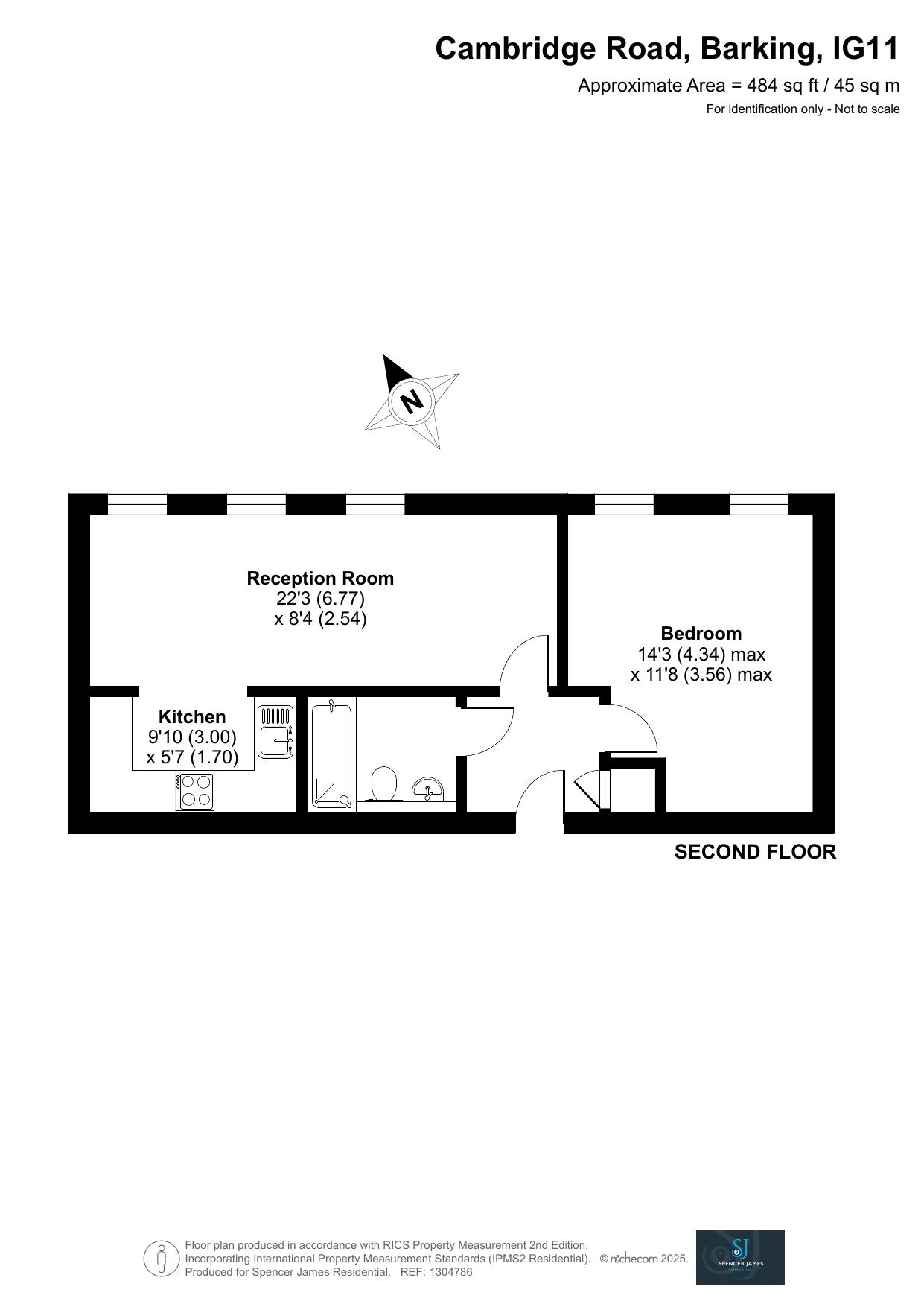 Floorplan for Cambridge Road, Barking, IG11