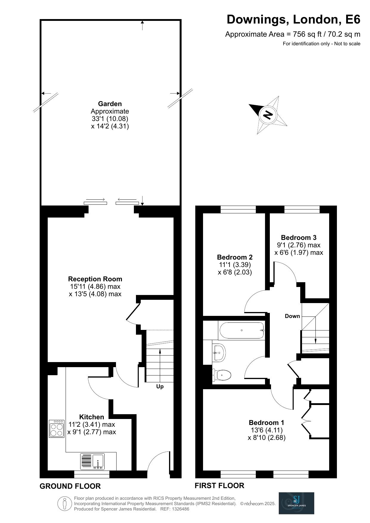 Floorplan for Downings, Beckton, E6