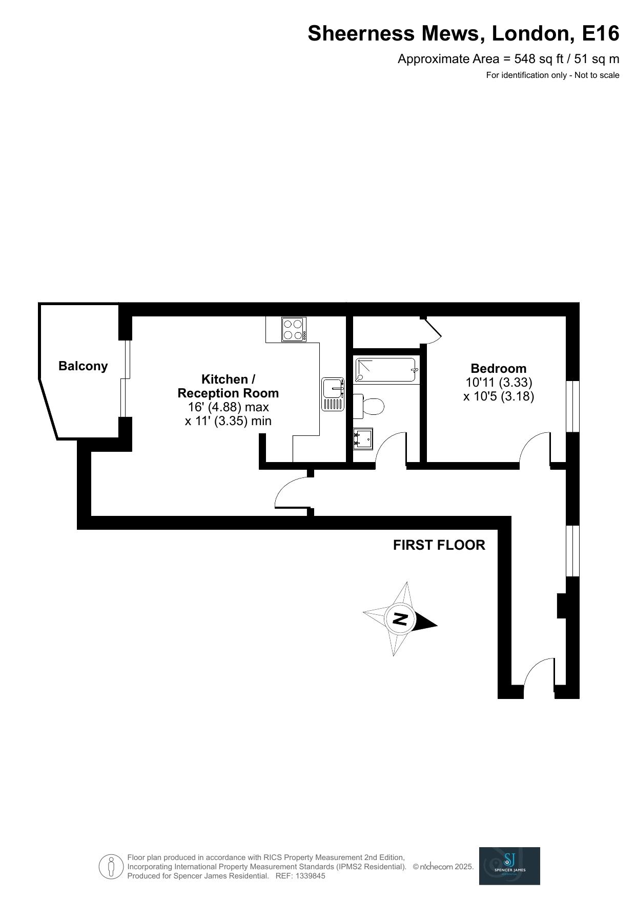 Floorplan for Sheerness Mews, London
