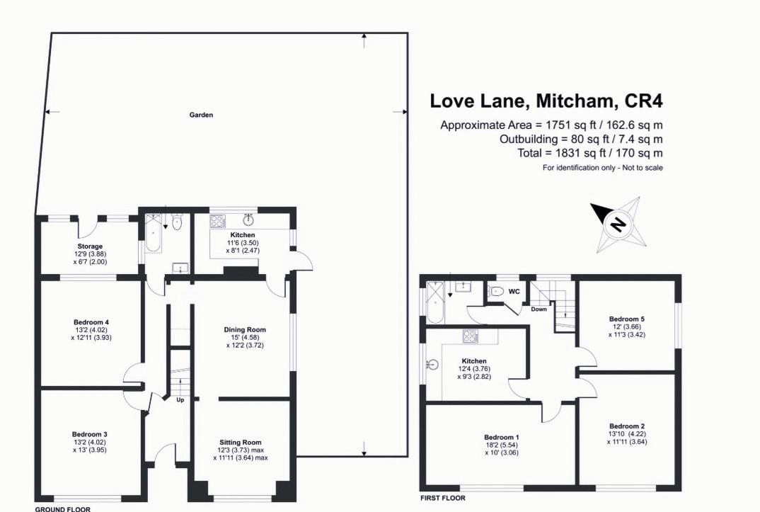 Floorplan for Love Lane, Mitcham