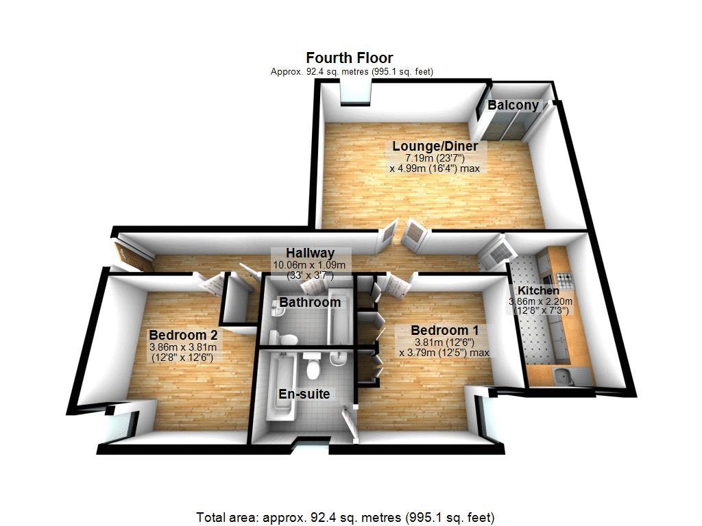 Floorplan for Barrier Point Road, London
